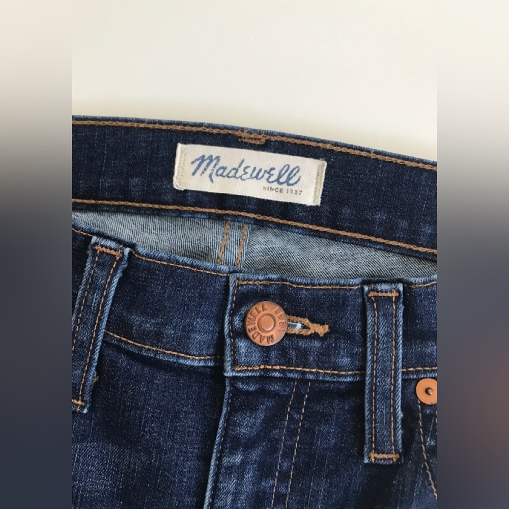 Madewell Womens 9” High Rise Skinny Crop Jeans Blue Size: 26 - Picture 6 of 13